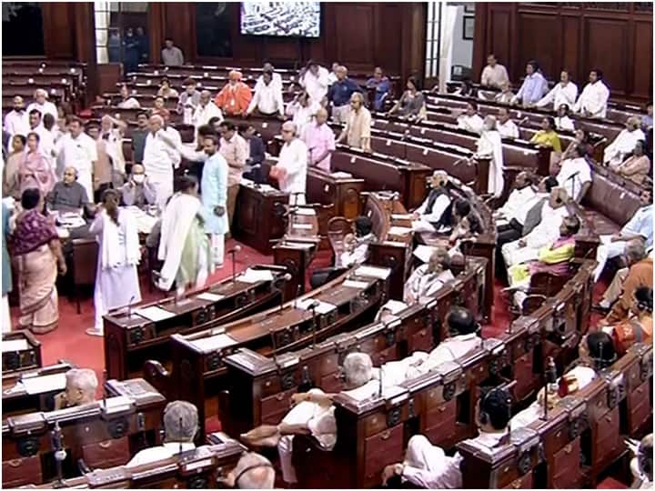 Parliament Monsoon Session after 19 opposition Rajya Sabha MPs suspended government said will do discuss on inflation ANN Monsoon Session: राज्यसभा से विपक्ष के 19 सांसद निलंबित, सरकार ने कहा- वित्त मंत्री के आते ही कराएंगे महंगाई पर चर्चा