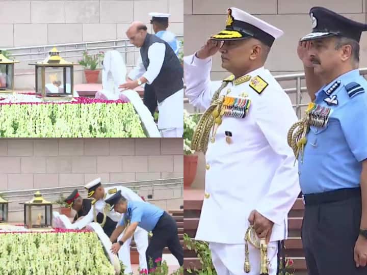 On the occasion of Kargil Vijay Diwas, from Rajnath to the Chiefs of the three forces, paid tribute to the martyrs