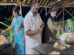 தொண்டர்கள் பசியாற குடும்பத்துடன் பரோட்டா தயார் செய்த எதிர்க்கட்சி துணைத் தலைவர் !