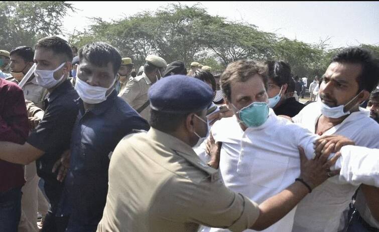 Rahul Gandhi Detained By Delhi Police National Herald Case Protest Sonia Gandhi Rahul Gandhi Detained: ਪ੍ਰਦਰਸ਼ਨ ਕਰ ਰਹੇ ਰਾਹੁਲ ਗਾਂਧੀ ਨੂੰ ਦਿੱਲੀ ਪੁਲਿਸ ਨੇ ਲਿਆ ਹਿਰਾਸਤ  'ਚ   