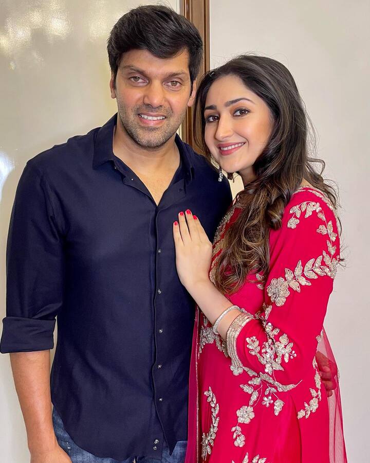 ఆర్య - సాయేషా జంట ఫోటోలు -Image credit: sayyeshaa/Instagram