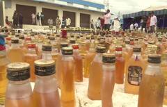 અહીં પોલીસે 2 કરોડના દારૂ પર ફેરવી દીધું રોલર, જુઓ તસવીરો