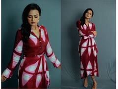 Actress Shraddha srinath : நீ என் உலக அழகியே...ஷ்ரத்தா ஸ்ரீநாத் லேட்டஸ்ட் போட்டோஸ்!