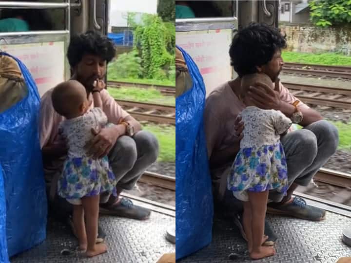 Netizens Almost Brought To Tears By This Father-Daughter Duo On The Mumbai Local 