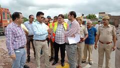 Photos: भरतपुर में NH पर होने वाले हादसों पर प्रशासन गंभीर, कलेक्टर ने लिया सड़क का जायजा