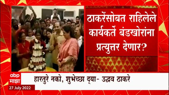 Uddhav Thackeray यांच्या वाढदिवसनिमित्त मतोश्रीबाहेर शिवसैनिकांची गर्दी, ठाकरेंनी सैनिकांच्या भेटाला