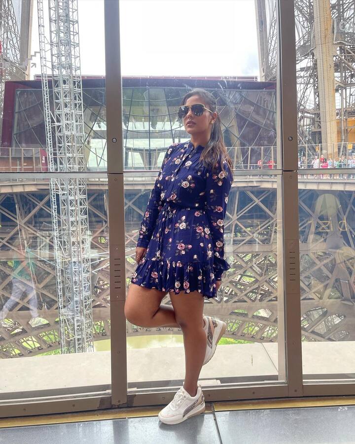 ఐశ్వర్యా రాజేష్ ఫ్రాన్స్ లోని పారిస్‌లో షికారు చేస్తోంది. -Image Credit: Aishwarya Rajesh/Instagram