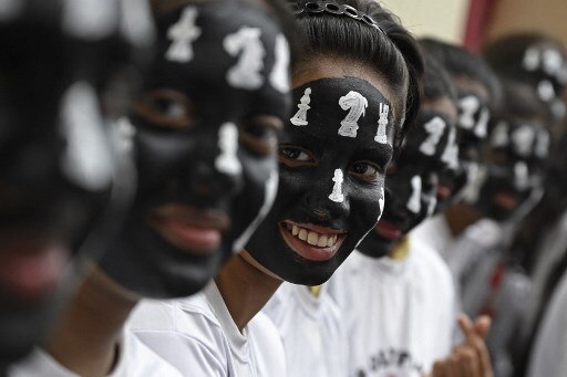 IN PICS: Children Dressed As Chess Pieces Ahead Of 44th Chess Olympiad In  Chess