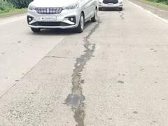 Nandurbar Road : नितीन गडकरींनी लोकार्पण केलेल्या सेंधवा-विसरवाडी राष्ट्रीय महामार्गाला अनेक ठिकाणी तडे, कामाच्या गुणवत्तेवर प्रश्नचिन्ह