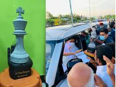 Chess Olympiad : முதலமைச்சர் ஸ்டாலினுக்கு பரிசளிக்கப்பட்ட மெழுகு செஸ் ராஜா.. அசத்தல் முயற்சி செய்த கல்லூரி மாணவர்