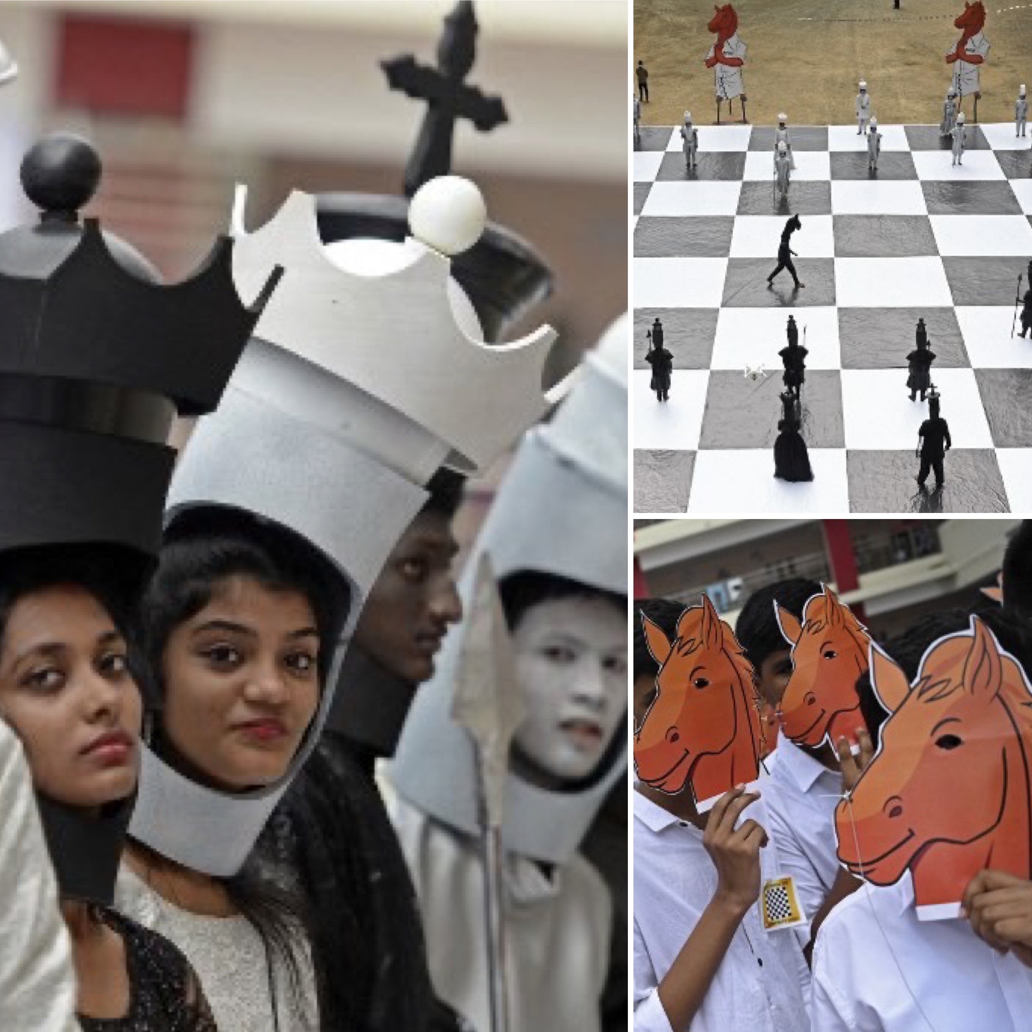 IN PICS: Children Dressed As Chess Pieces Ahead Of 44th Chess Olympiad In  Chess