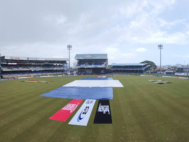 IND vs WI: Rain stops play in 3rd ODI after India score 115 runs against West Indies in Queens park IND vs WI: ஷிகர் தவான், சுப்மன் அரைசதத்திற்கு பின்பு விட்டு விட்டு பெய்யும் மழை.. நின்ற போட்டி.. மீண்டும் தொடங்குமா?