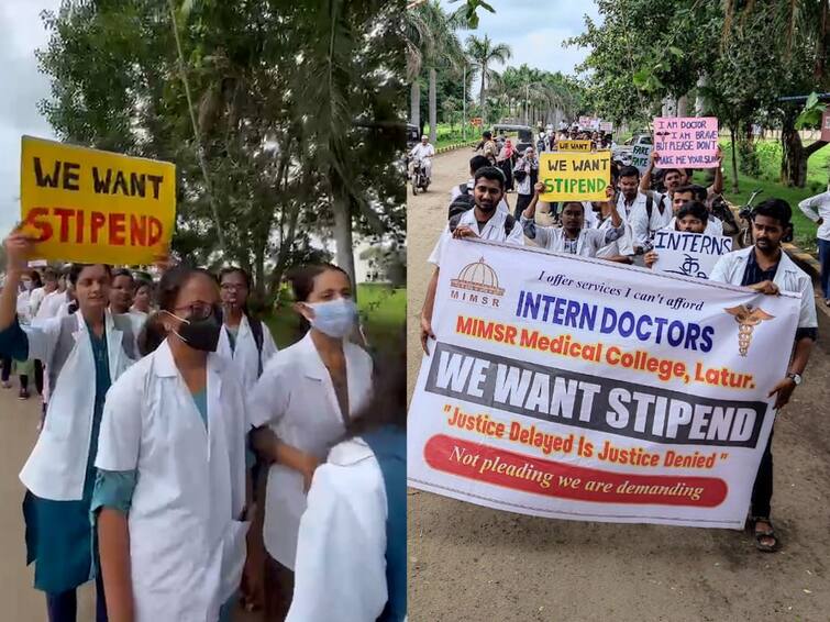 maharashtra latur news Protest of intern doctors for last 9 days in Latur due to non payment marathi news Latur : लातुरात गेल्या नऊ दिवसांपासून इंटर्न डॉक्टरांचं आंदोलन; विद्यावेतन न दिल्याने आक्रमक
