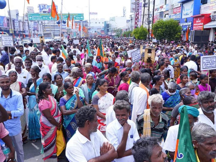 அரசுக்கு எதிரான போராட்டம் -  கரூர் காவல் நிலையத்தில் அண்ணாமலை உள்ளிட்ட 1800 பேர் மீது வழக்குப் பதிவு