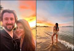 In Pics: शमा सिकंदर पति जेम्स के साथ समंदर के किनारे हुईं रोमांटिक, सामने आईं तस्वीरें