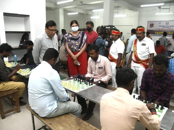 Chess Olympiad 2022: சேலத்தில் செவித்திறன் குறைபாடுடையவர்களுக்காக நடந்த செஸ் போட்டி