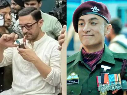 aamir khan smokes in pipe from koffee with karan set picture goes viral Aamir Khan:காஃபி வித் கரண் செட்... ஸ்மோக்கிங் பைப்பில் புகைப்பிடிக்கும் ஆமிர் கான்... இணையத்தில் ஹிட் அடிக்கும் ஃபோட்டோ!