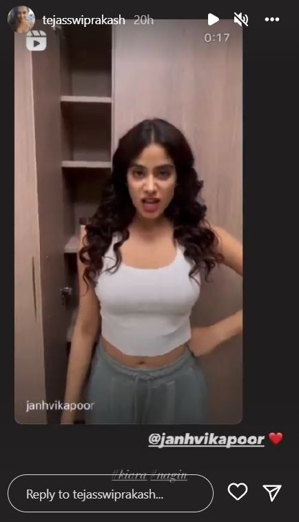 Janhvi Kapoor ने ‘नागिन 6’ के डायलॉग पर बनाया था फनी रील, अब Tejasswi Prakash ने दिया ऐसा रिएक्शन