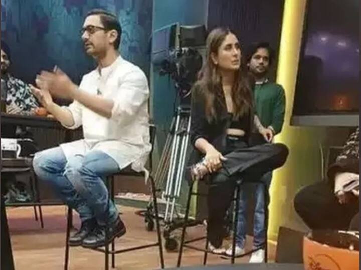Kareena Kapoor Khan, Aamir Khan BTS Pics From Koffee With Karan Set Goes Viral Kareena Kapoor Khan, Aamir Khan BTS Pics From Koffee With Karan Set Goes Viral