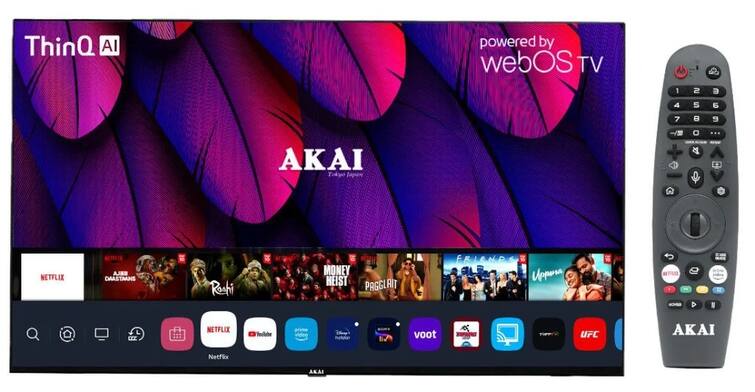 New high tech technology Akai webOS smart TV Launched in india, all features here Akai webOS સ્માર્ટ ટીવી ભારતમાં લૉન્ચ, ફિચર્સ જાણીને તમને પણ થશે ખરીદવાનુ મન, જાણ..........