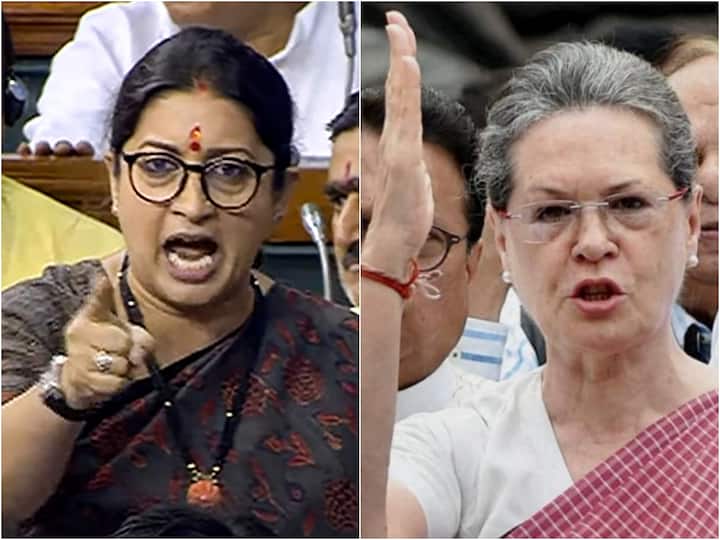 Rashtrapatni Row Sonia Gandhi Smriti Irani Face-Off In Parliament Here Is How BJP Congress Reacted Rashtrapatni Row: పార్లమెంటులో స్మతి ఇరానీ X సోనియా గాంధీ- ముదిరిన వివాదం!