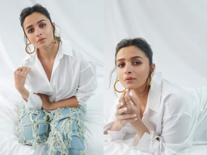 The next film that Alia Bhatt will star in, titled 'Darlings,' is now under promotion. Alia recently wore a casual outfit for her movie promotion.