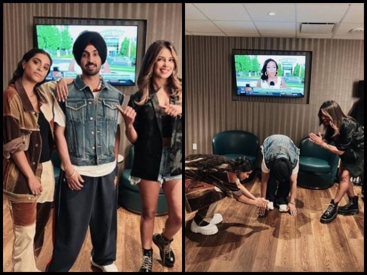 Priyanka Chopra At Diljit Dosanjh Concert: प्रियंका चोपड़ा इन दिनों लॉस एंजिल्स में हैं और उन्होंने सिंगर-एक्टर दिलजीत दोसांझ और YouTuber लिली सिंह के साथ कुछ मजेदार तस्वीरें शेयर की हैं.