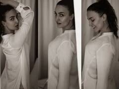 Pics: ટ્રાન્સપરન્ટ વ્હાઇટ શર્ટમાં Elli Avrramના કાતિલ પૉઝ, તમે પણ જુઓ હૉટ તસવીરો......