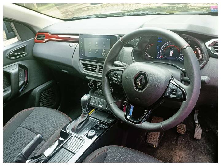 It continues to get features like climate control, drive modes, four airbags, a digital instrument cluster, a rear view camera and more. There is also an addition of red accents ok the inside along with new quilted seat finishing. The engine options remain the same with a 1.0l standard petrol engine which comes with either a manual or an automatic while the 1.0l turbo petrol gets a CVT automatic and a manual gearbox too. (Image: Somnath Chatterjee)