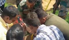 Gujarat news: 12 year old fell in a 400 feet deep borewell | ABP News