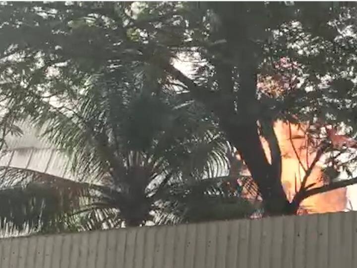 सेट वर लाईटिंगचे काम सुरू होते त्यावेळी आग लागली आहे.