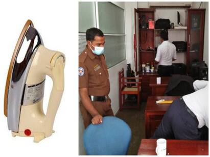 Man arrested for stealing iron box from Sri Lankan Presidents House இலங்கை அதிபர் மாளிகையில் ‛அயர்ன் பாக்ஸ்’ திருடியவர் கைது