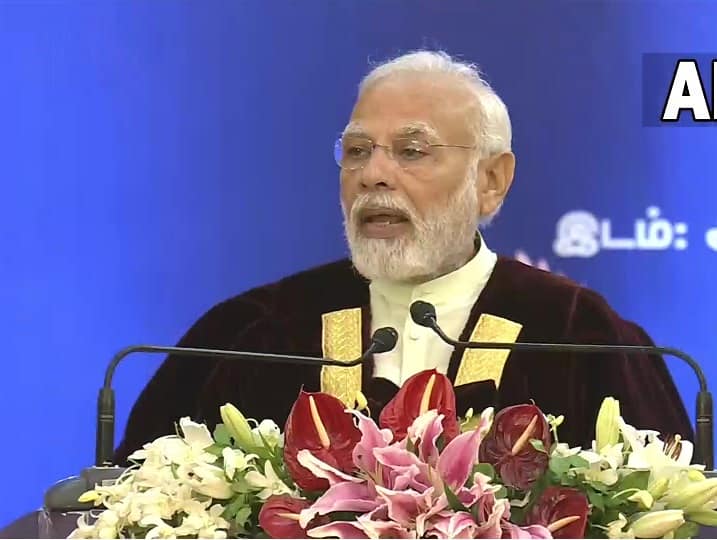 PM Modi speech at anna university graduation day 2022 PM Modi speech: இளைஞர்களே இயந்திரம், புதிய கல்விக்கொள்கை சுதந்திரம்! அண்ணா பல்கலை. விழாவில் பிரதமர் மோடி பேச்சு