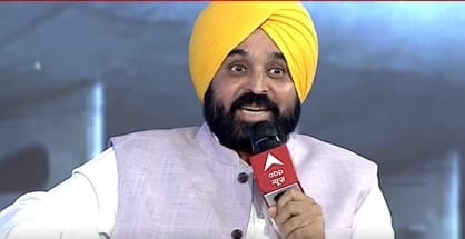 ABP Shikhar Sammelan Punjab: CM Bhagwant Mann replies to opposition's 'Command in Delhi' statement