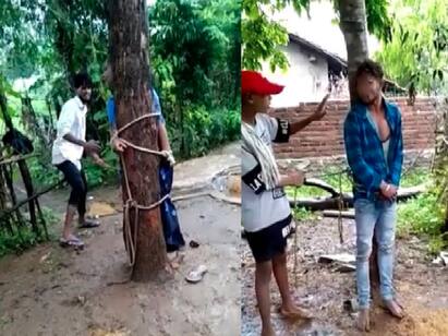 Rajasthan: Woman tied to tree and beaten over suspicion of affair ராஜஸ்தானில் மரத்தில் கட்டிவைத்து இளம்பெண்ணுக்கு துன்புறுத்தல்.. ஏன்? அதிர்ந்த போலீசார்..