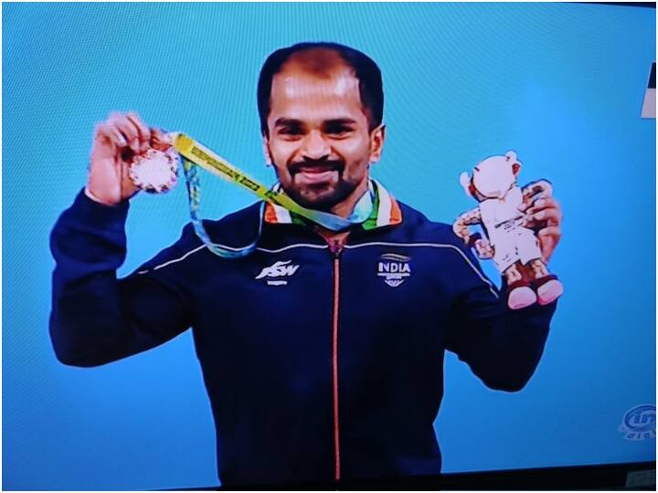 Gururaj Pujari won bronze medal in CWG 2022 weightlifting India second medal CWG 2022: भारत की झोली में आया दूसरा मेडल, वेटलिफ्टिंग में गुरुराज पुजारी ने जीता ब्रॉन्ज