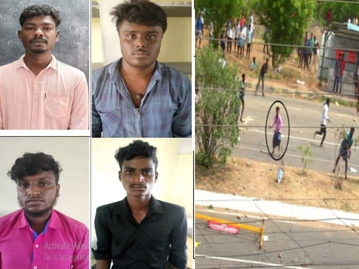 Kallakurichi Riot 6 arrested for throwing stones at police in school riots Kallakurichi incident: பள்ளி கலவரத்தில் போலீசார் மீது கற்கள் வீசிய 6 பேர் கைது