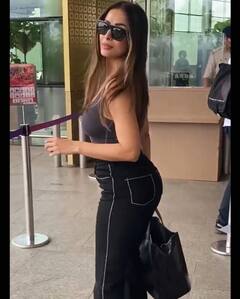 મલાઈકા અરોરાનો એરપોર્ટ પર જોવા મળ્યો ગ્લેમરસ અંદાજ, જુઓ તસવીરો