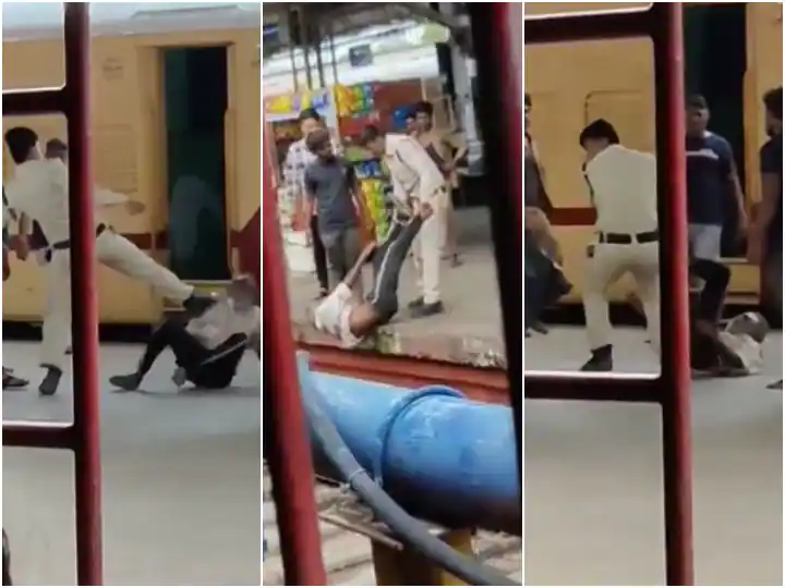 ਰੇਲਵੇ ਸਟੇਸ਼ਨ 'ਤੇ ਪੁਲਿਸ ਮੁਲਾਜ਼ਮ ਨੇ ਬਜ਼ੁਰਗ ਨੂੰ ਬੁਰੀ ਤਰ੍ਹਾਂ ਕੁੱਟਿਆ, ਵੀਡੀਓ ਦੇਖ ਕੇ ਕੰਬ ਜਾਏਗੀ ਰੂਹ