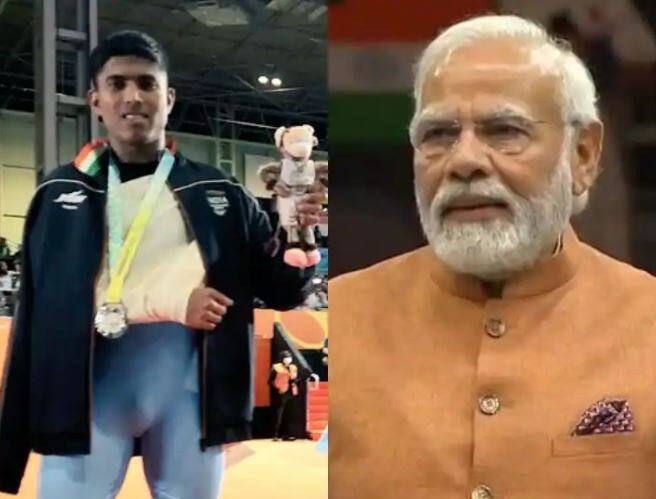 Sanket Sargar CWG 2022: Sanket won silver medal in weightlifting, many celebrities including Prime Minister Modi congratulated Sanket Sargar CWG 2022:  ਵੇਟਲਿਫਟਿੰਗ 'ਚ ਸੰਕੇਤ ਨੇ ਜਿੱਤਿਆ ਚਾਂਦੀ ਦਾ ਤਗਮਾ, ਪ੍ਰਧਾਨ ਮੰਤਰੀ ਮੋਦੀ ਸਣੇ ਕਈ ਹਸਤੀਆਂ ਨੇ ਦਿੱਤੀ ਵਧਾਈ