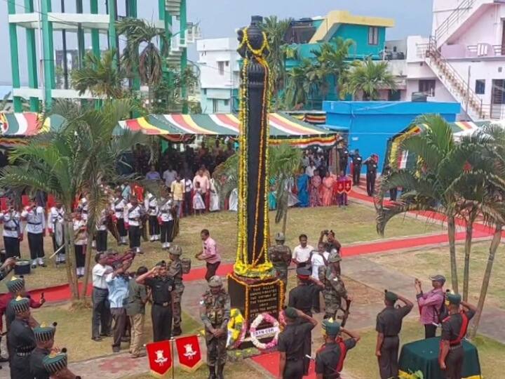 Kanyakumari Soldiers  defeated the Dutch forces were given floral tributes கன்னியாகுமரி: டச்சு படைகளை வென்ற வீரர்களுக்கு மலர் வளையம் வைத்து ராணுவ மரியாதை