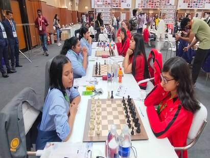 chess olympiad 2022 round 2 india player list and round 1 results chess olympiad 2022: களத்தில் பிரக்ஞானந்தா.. தொடருமா இந்தியாவின் வெற்றி.. முக்கிய வீராங்கனைக்கு ஓய்வு