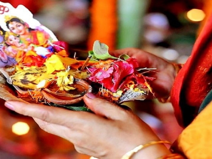 Amazon.com: Karva Chauth Thali Set pooja thali Items Decorative Thali Set  Kalash Karva Chauth Decoration Special Teej Wife Wedding Diwali Ka Gifts  Thali Karwa chauth : Home & Kitchen