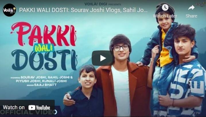 ਮਿਊਜ਼ਿਕ ਦੀ ਇਸ ਲਿਸਟ `ਚ 7ਵੇਂ ਨੰਬਰ `ਤੇ ਇੱਕ ਹਿੰਦੀ ਪੌਪ ਗਾਣਾ ਕਾਬਿਜ਼ ਹੋਇਆ ਹੈ। ਇਹ ਗਾਣਾ ਹੈ ਪੱਕੀ ਵਾਲੀ ਦੋਸਤੀ। ਇਸ ਨੂੰ ਸਾਜ਼ ਭੱਟ ਨੇ ਗਾਇਆ ਹੈ। ਇਸ ਗੀਤ ਨੂੰ ਹੁਣ ਤੱਕ 1 ਕਰੋੜ ਤੋਂ ਵੱਧ ਲੋਕ ਦੇਖ ਚੁੱਕੇ ਹਨ।