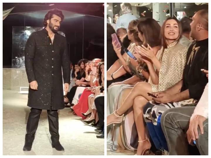 Arjun Kapoor Blows A Kiss To Malaika Arora As He Walks The Ramp At India Couture Week 2022 Arjun Kapoor Blows A Kiss To Malaika Arora As He Walks The Ramp At India Couture Week 2022