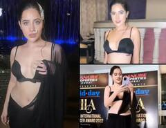 બ્લેક ટ્રાન્સપરન્ટ સાડીમાં Urfi javedનો કાતિલ અંદાજ, વાયરલ થઇ ગ્લેમરસ તસવીરો