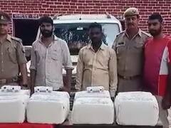 Pratapgarh News: स्कार्पियों से 45 लाख रुपये का 81 किलो गांजा बरामद, गाड़ी सीज, तीन गिरफ्तार