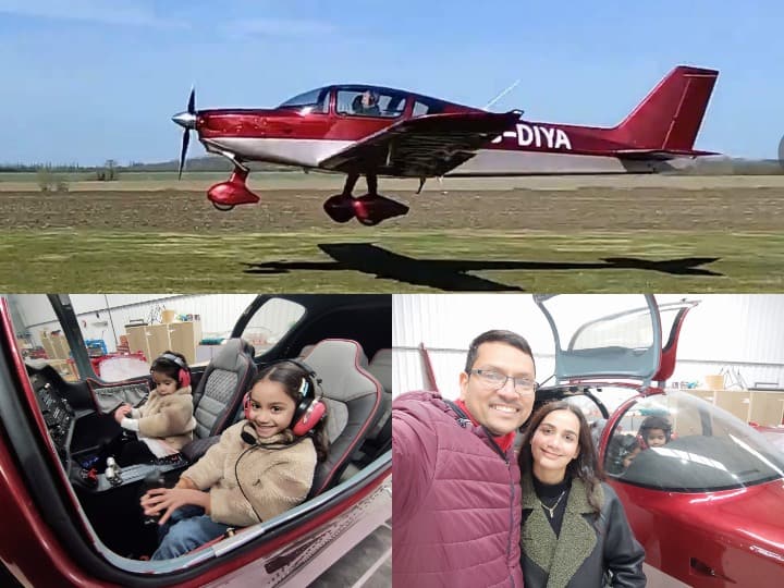 4 Seater Plane made during lockdown at home by son in law of Indore with the help of wife ANN Indore: शख्स ने लॉकडाउन में घर पर खुद का बनाया 4 सीटर प्लेन, एक घंटे में 250 किलोमीटर भरता है उड़ान