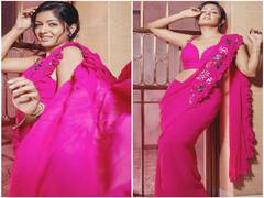 Ishita Dutta Latest Photos: गुलाबी साड़ी में लहराते हुए इशिता दत्‍ता ने दिया ये स्‍ट्रॉन्‍ग मैसेज