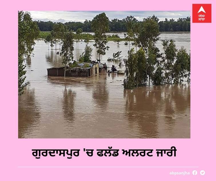 Flood alert issued in Gurdaspur, due to the continuous rise in the river water level, there is an atmosphere of panic among the people ਗੁਰਦਾਸਪੁਰ 'ਚ ਫਲੱਡ ਅਲਰਟ ਜਾਰੀ, ਦਰਿਆ ਦੇ ਪਾਣੀ ਦਾ ਪੱਧਰ ਲਗਾਤਾਰ ਵਧਣ ਨਾਲ ਲੋਕਾਂ 'ਚ ਸਹਿਮ ਦਾ ਮਾਹੌਲ